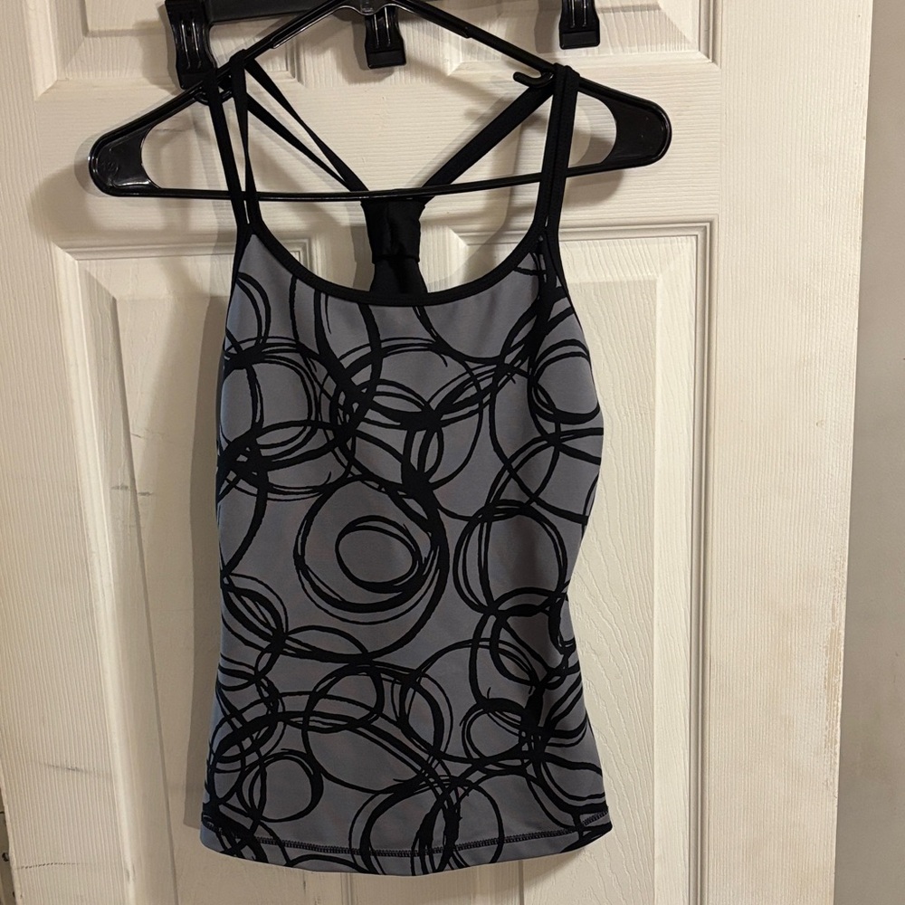 Adrienne Vittadini Gray and Black Camisole